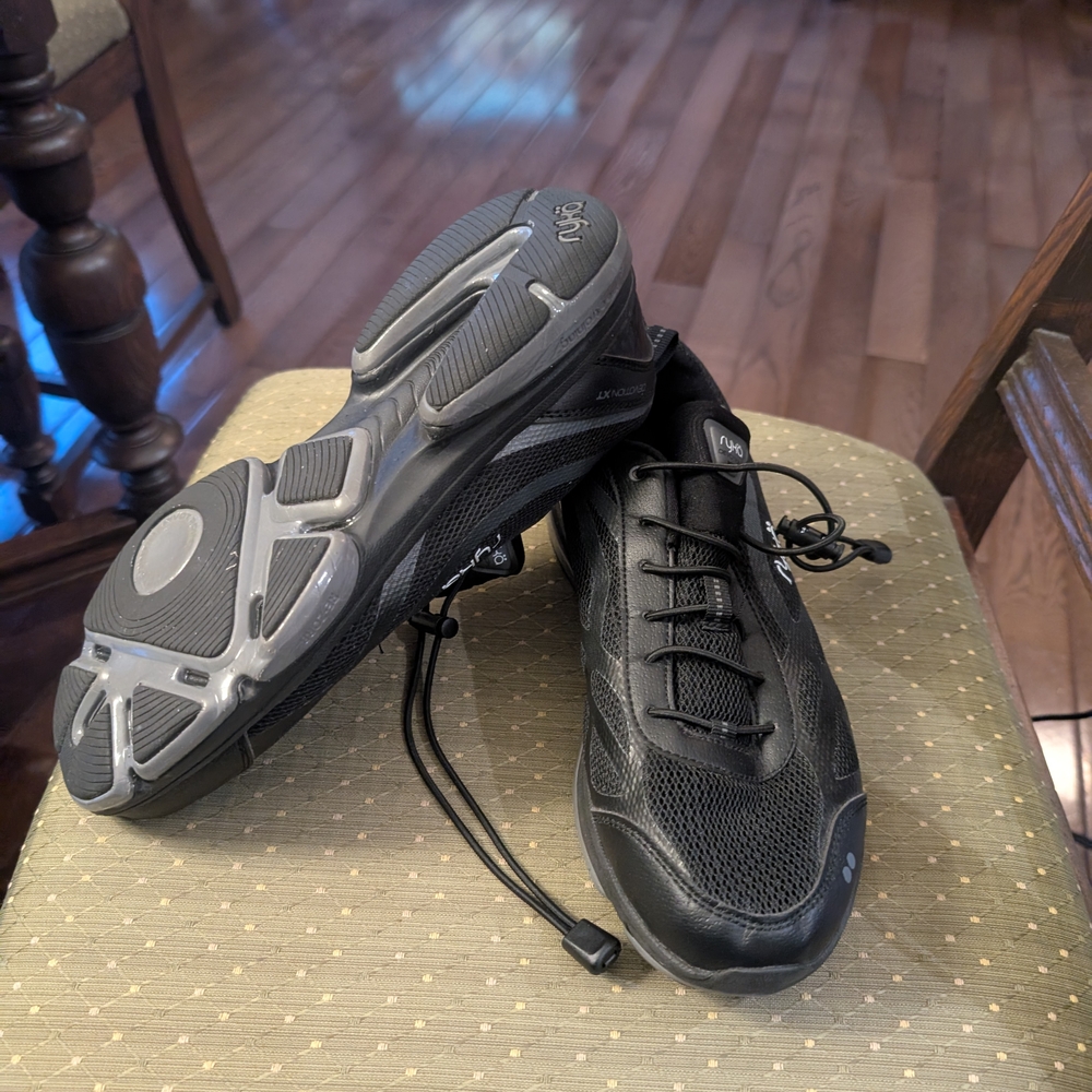 Woman's Black Ryka Devotion Athletic Shoes